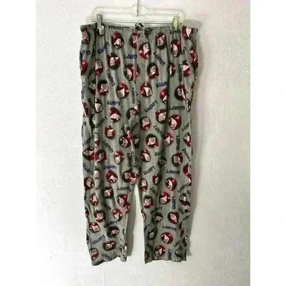 Disney Men's Grumpy snow white and The seven dwarfs pajamas pants size 2XL